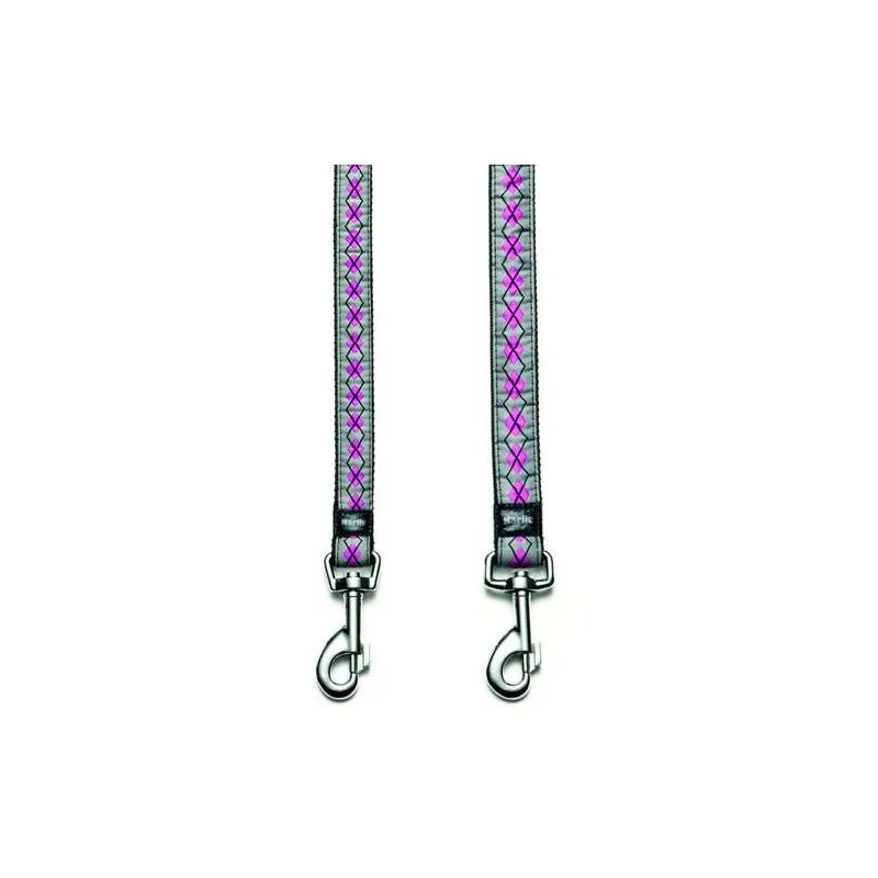 Leinen Karlie Art Joy Plus Leine RHOMBUS - Pink - 100cm x 15mm...