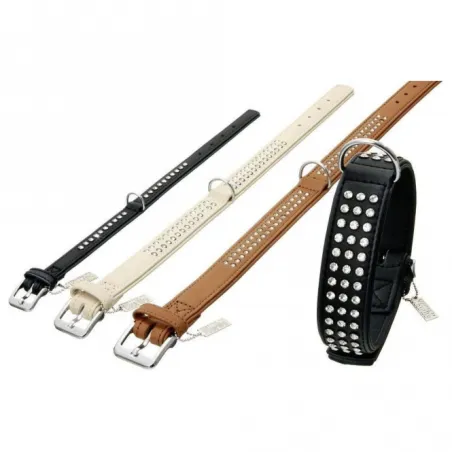 Leinen Karlie Nordic Strass Halsband - Biscuit (Hellbeige) - 40 mm...