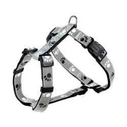 Halsbänder & Leinen Trixie Geschirr Silver Reflect - Pfotenmotiv -...