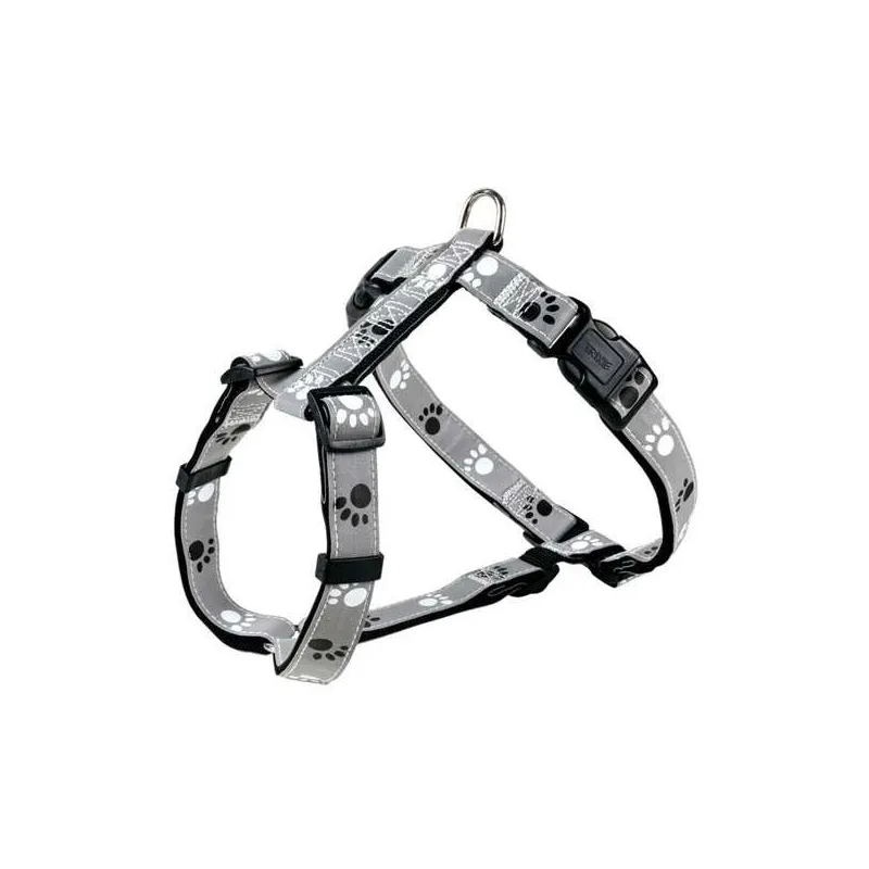 Halsbänder & Leinen Trixie Geschirr Silver Reflect - Pfotenmotiv -...