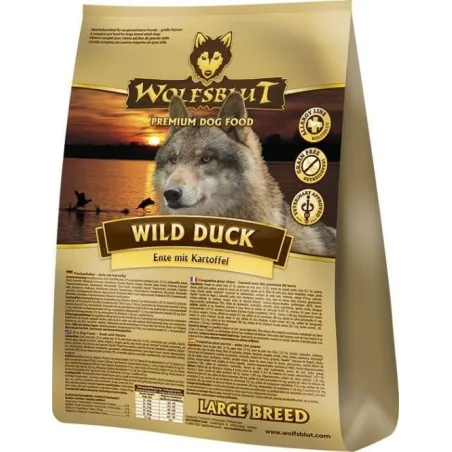 Hundetrockenfutter Wolfsblut Wild Duck Large Breed - 12,5 kg jetzt...