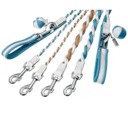 Leinen Karlie COTTAGE LINE Führleine - Blau-Weiß - 10 mm, 110 cm...