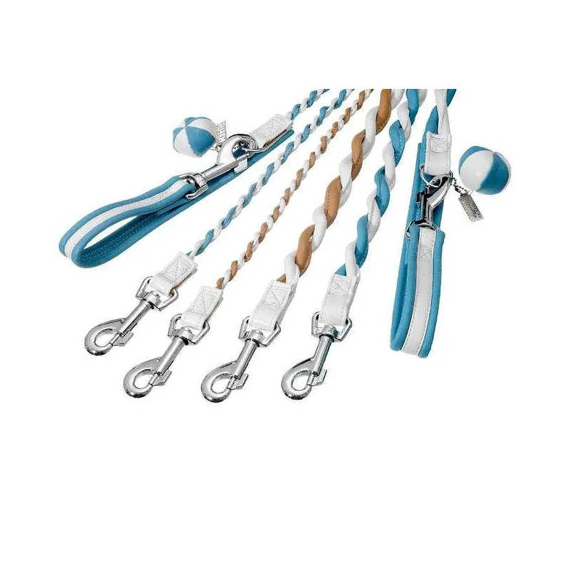 Leinen Karlie COTTAGE LINE Führleine - Blau-Weiß - 10 mm, 110 cm...