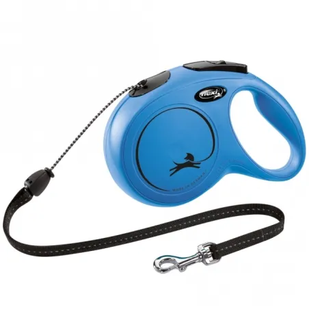 Leinen FLEXI Rollleine New CLASSIC Seil - 8m, bis 20kg - Blau...