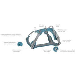 Halsbänder & Leinen Trixie Premium Active Geschirr - petrol -...