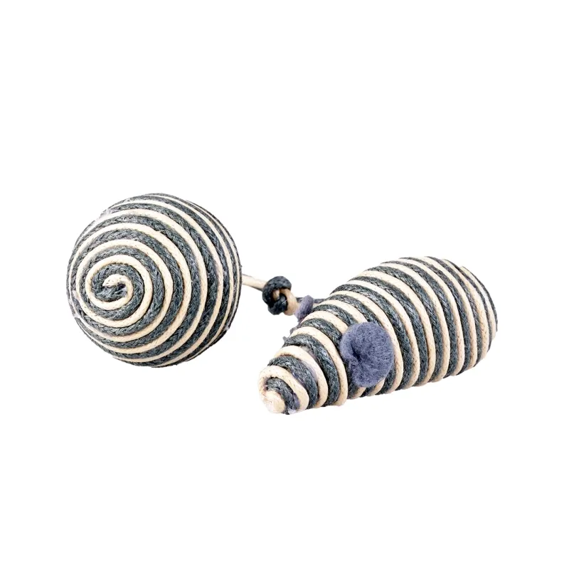 Katzenspielzeug Duvoplus Cat Toy Rope Maus & Ball - grau jetzt online
