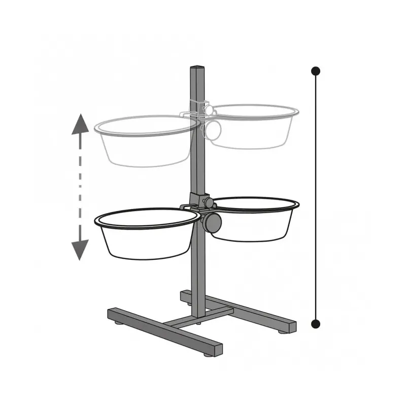 Hundenäpfe & Tränken Karlie Otis Plus - Doppelnapfständer - 1,6 l...