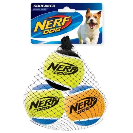 Hundespielzeug & Sport NERF DOG Tennisball mit Quietscher - M /...