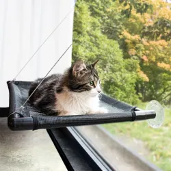 Katzenbetten & Katzenkörbe Duvoplus Fensterhängematte - schwarz...
