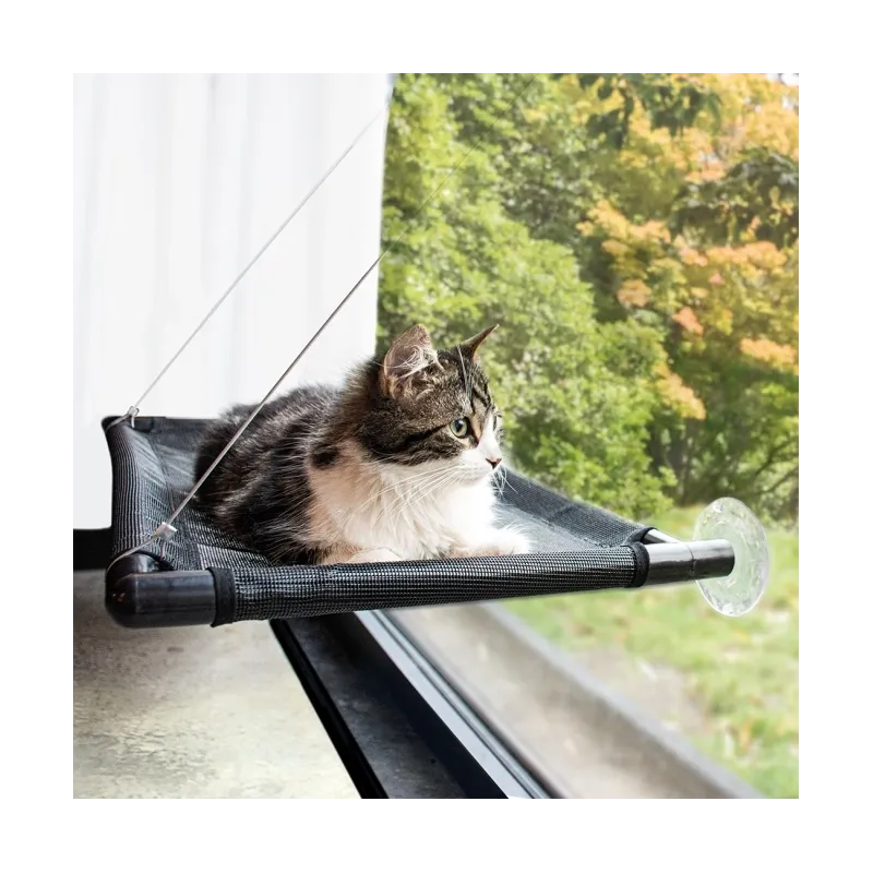Katzenbetten & Katzenkörbe Duvoplus Fensterhängematte - schwarz...