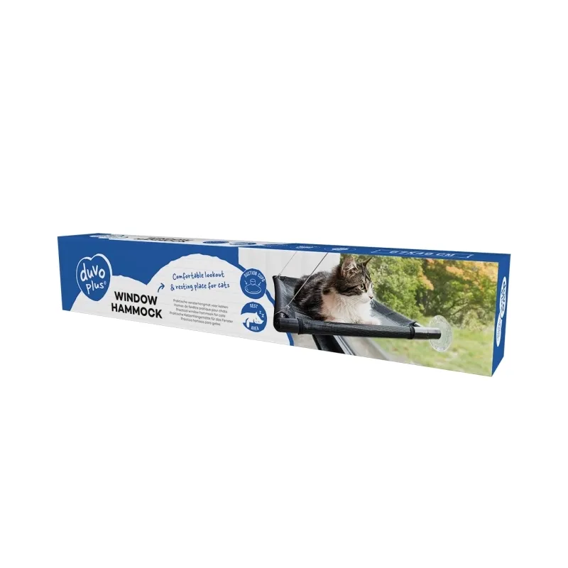 Katzenbetten & Katzenkörbe Duvoplus Fensterhängematte - schwarz...