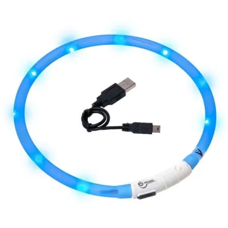 Unterwegs Karlie Visio Light LED-Leuchtschlauch mit USB - Blau...