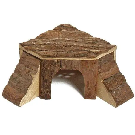 Ausstattung & Zubehör Karlie Naturholzhaus mit 2 Leitern - Klein...