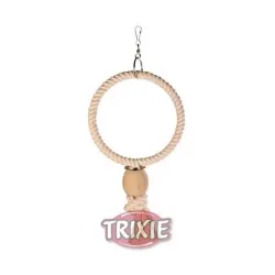 Ausstattung & Zubehör Trixie Baumwollring mit Holzkugel - 24 cm...