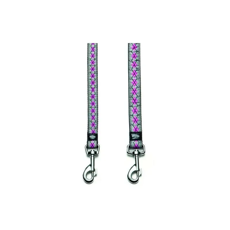 Leinen Karlie Art Joy Plus Leine RHOMBUS - Pink - 100cm x 15mm...