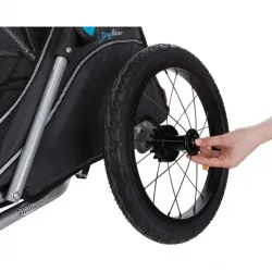 Reise & Transport Trixie Fahrrad-Anhänger für Hunde - grau/schwarz...