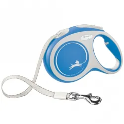 Leinen FLEXI Rollleine New COMFORT Gurt - 8m, bis 50kg - blau...