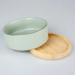 Katzennäpfe & Tränken Duvoplus Keramiknapf Stone Timber grün -...