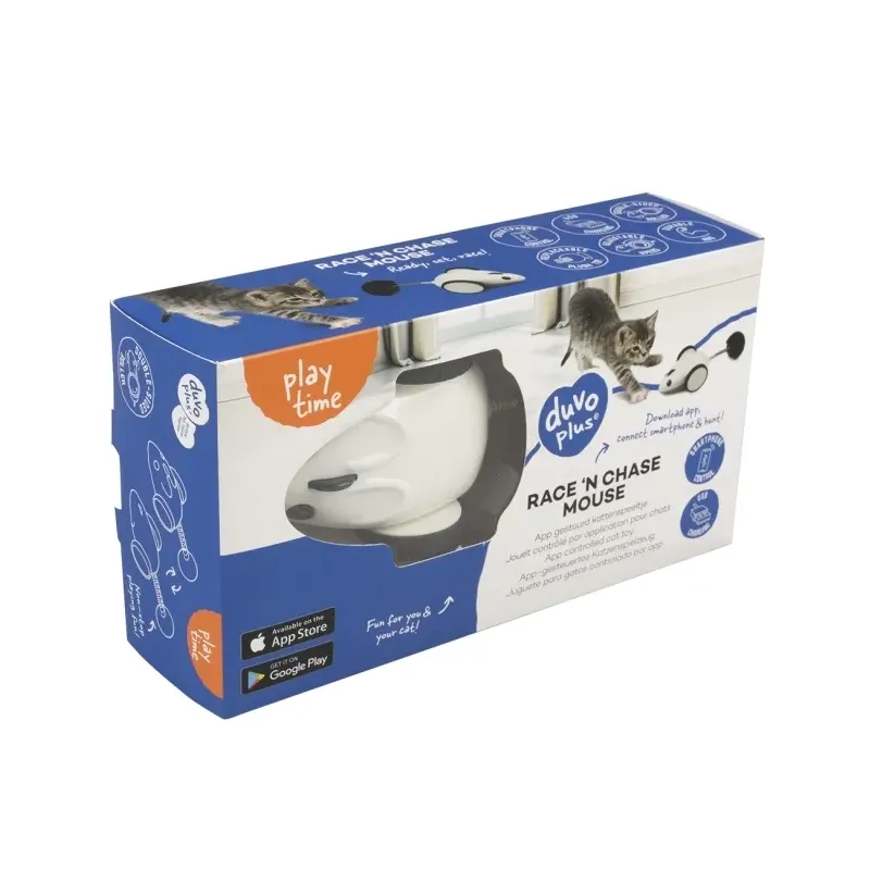 Katzenspielzeug Duvoplus Cat Toy Race 'n chase Maus - weiß jetzt...