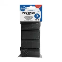 Unterwegs Duvoplus Hundekotbeutel classic schwarz - 4 x 20 Stück...