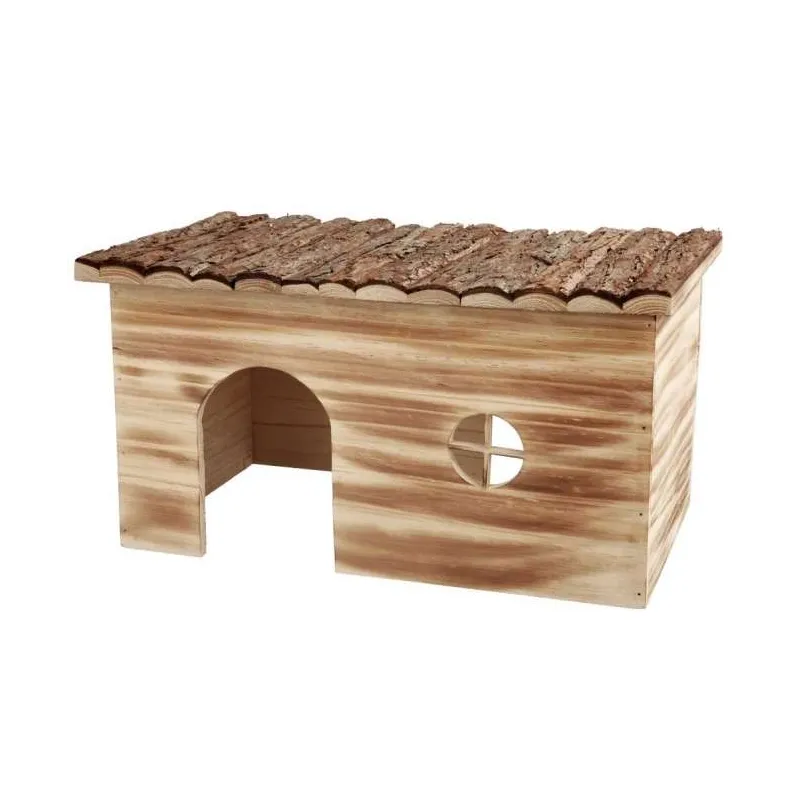 Ausstattung & Zubehör Trixie Holzhaus Grete, geflammt mit 2...