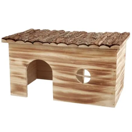 Ausstattung & Zubehör Trixie Holzhaus Grete, geflammt mit 2...