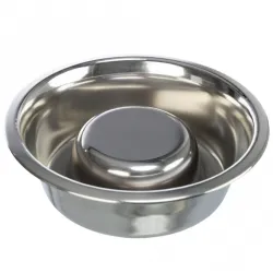 Hundenäpfe & Tränken Trixie Slow Feeding Edelstahlnapf - 0,6 l/ø...