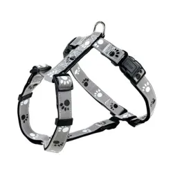Halsbänder & Leinen Trixie Geschirr Silver Reflect - Pfotenmotiv -...