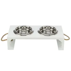 Hundenäpfe & Tränken Trixie BE NORDIC Napf-Set, MDF/Edelstahl - 2...
