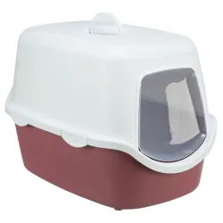 Toiletten & Katzenstreu Trixie Katzentoilette Vico - altrosa/weiß...