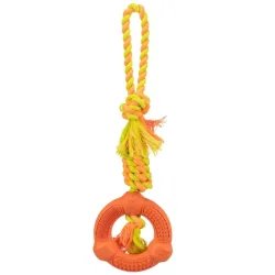 Hundespielzeug & Sport Trixie Spieltau mit Naturgummi-Ring jetzt...