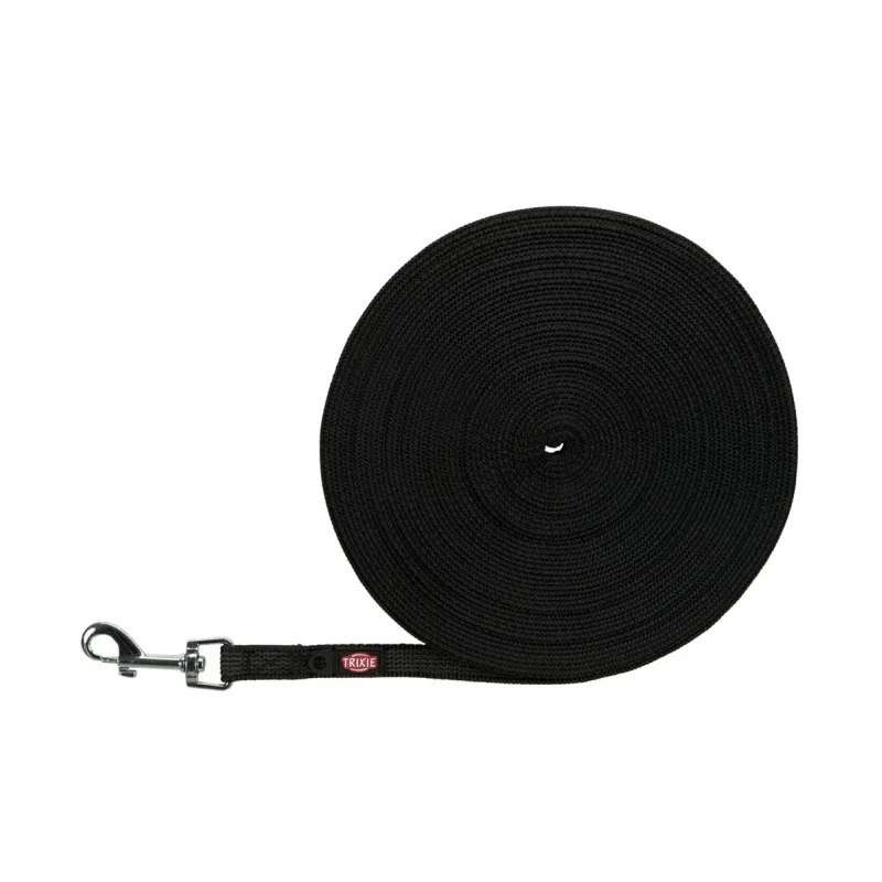 Leinen Trixie Schleppleine, gummiert - schwarz - 15 m/15 mm jetzt...