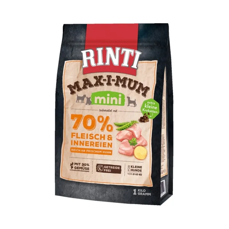 Hundetrockenfutter Rinti Max-i-mum mini Huhn - 1 kg jetzt online