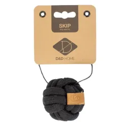 Hundespielzeug & Sport D&D Knotenball Skip - Schwarz - 15cm jetzt...