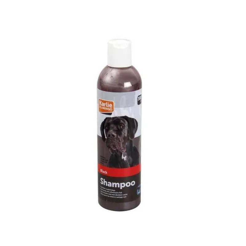 Fellpflege Karlie Flamingo Shampoo für schwarzes Fell - 300 ml...