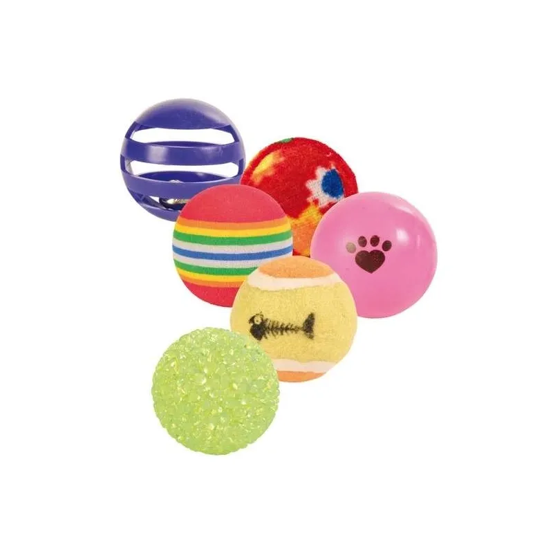 Katzenspielzeug Trixie 6er Set Spielbälle jetzt online