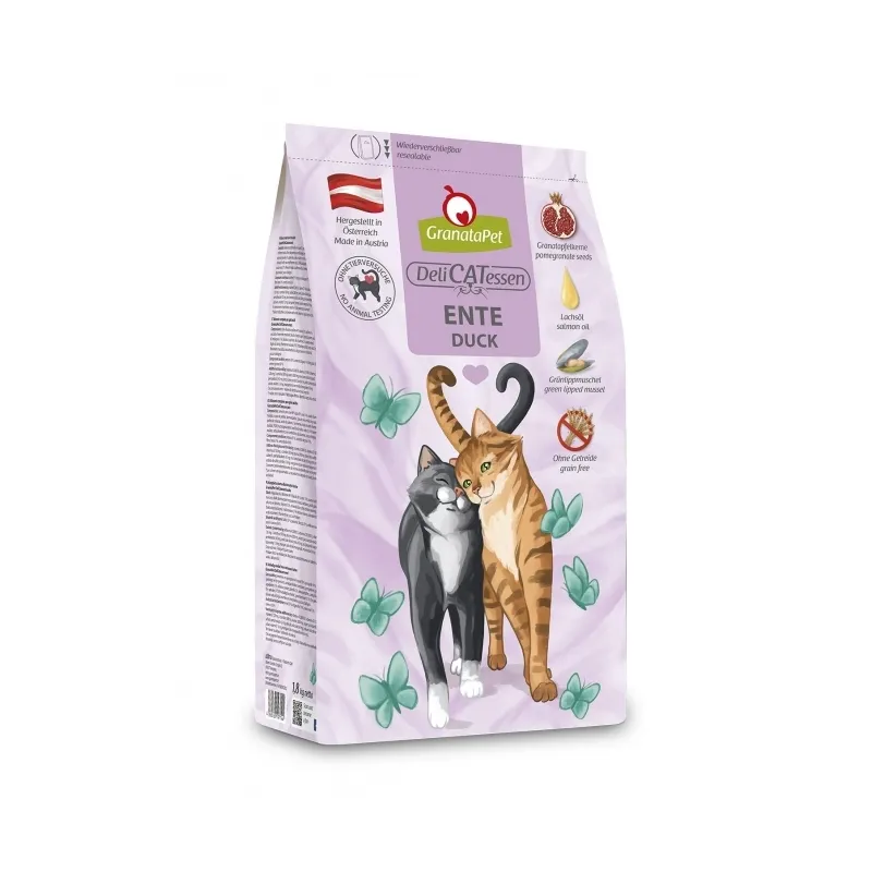 Katzen Trockenfutter GranataPet DeliCatessen Ente Adult - 1,8 kg...