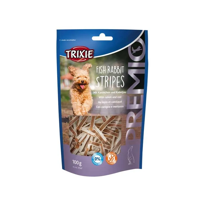 Hundesnacks Trixie PREMIO Fish Rabbit Stripes - 100 g jetzt online