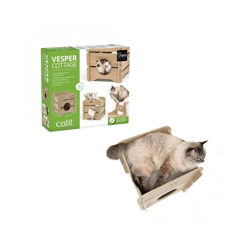 Katzenbetten & Katzenkörbe Vesper Katzenhöhle Cottage - Eiche...