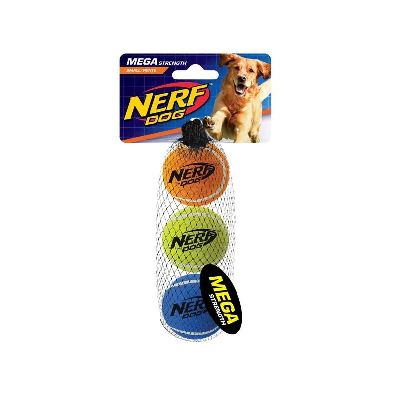 Hundespielzeug & Sport NERF DOG Tennis Balls megastark - 6,4 cm /...