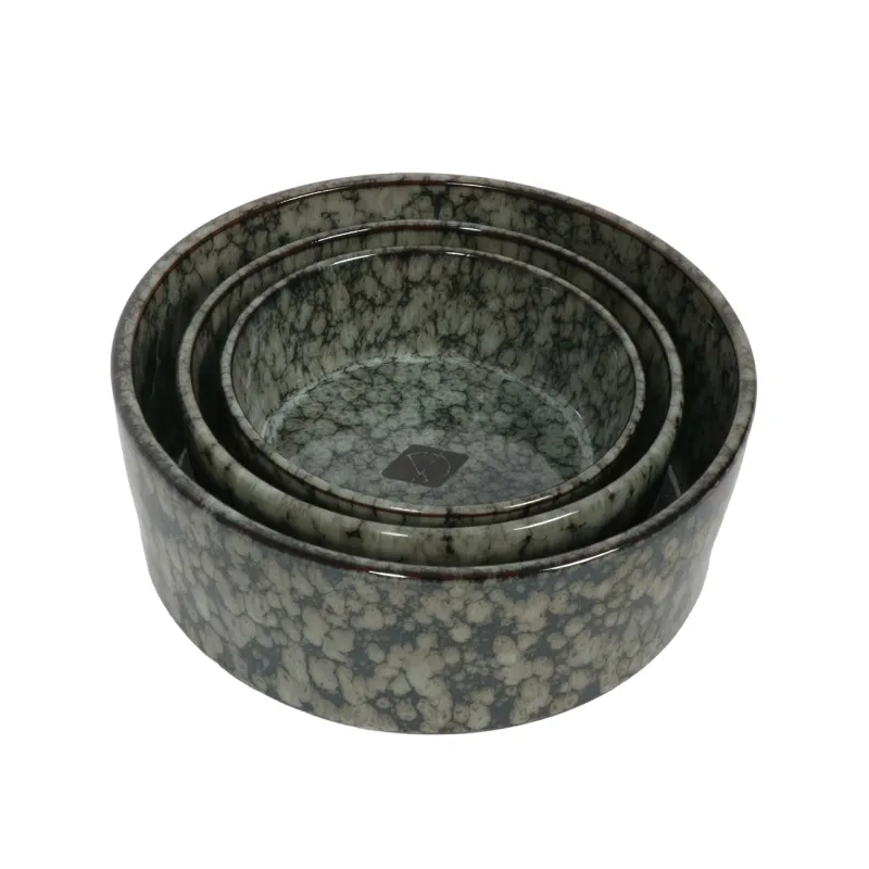 Hundenäpfe & Tränken D&D Trendy Napf Jasper green marble - 16 cm...