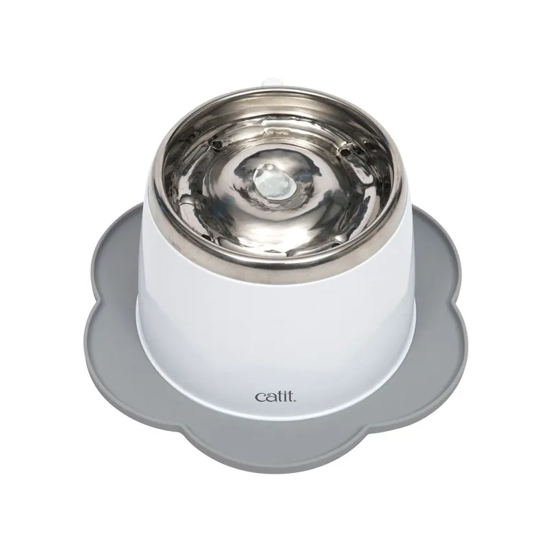 Katzennäpfe & Tränken CATIT Silikonmatte Blume - 30 cm - Grau...