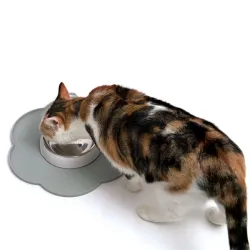Katzennäpfe & Tränken CATIT Silikonmatte Blume - 30 cm - Grau...