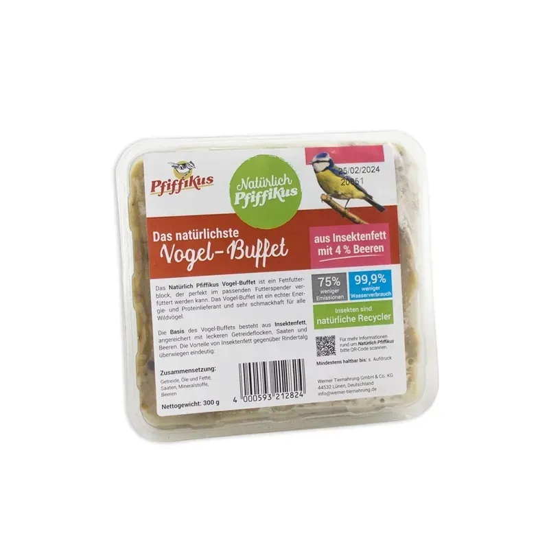 Gartenvogelfutter Natürlich Pfiffikus Vogel-Buffet mit Beeren...