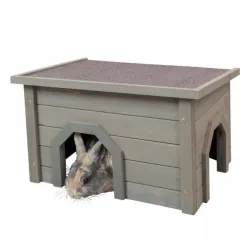 Kleintierwelt Trixie Natura Kleintierhaus - grau-grün, 50 × 30 ×...