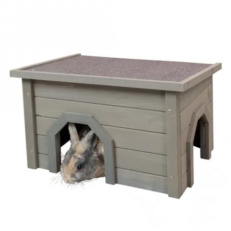 Kleintierwelt Trixie Natura Kleintierhaus - grau-grün, 50 × 30 ×...