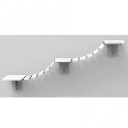 Kratzbäume & -möbel Trixie Kletterleiter zur Wandmontage - weiß...