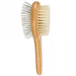 Fellpflege Trixie beidseitige Bürste aus Bambus - 5 x 19 cm jetzt...