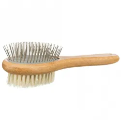 Fellpflege Trixie beidseitige Bürste aus Bambus - 5 x 19 cm jetzt...