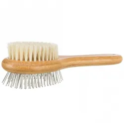 Fellpflege Trixie beidseitige Bürste aus Bambus - 5 x 19 cm jetzt...